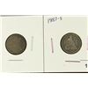 Image 1 : 1887 & 1887-S SEATED LIBERTY DIMES