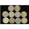 Image 2 : 10 ASSORTED SILVER ROOSEVELT DIMES