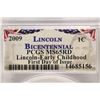 Image 3 : 2009 LINCOLN CENT PCGS MS65RD EARLY CHILDHOOD