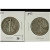 Image 1 : 1941-S & 1942 WALKING LIBERTY HALF DOLLARS