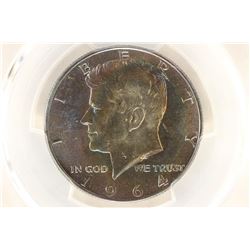 1964-D 90% SILVER KENNEDY HALF DOLLAR PCGS MS64