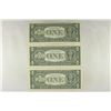Image 2 : 3-2003-A $1 FRN'S LOW CONSECUTIVE SERIAL 'S UNC
