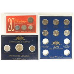 3-US COIN SETS 20TH CENTURY COIN COLLECTION,