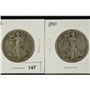 Image 1 : 1936 & 1940 WALKING LIBERTY HALF DOLLARS