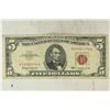 Image 1 : 1963 $5 US RED SEAL NOTE