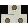 Image 2 : 1938, 1941-C & 1945-C NEWFOUNDLAND SILVER 10 CENTS