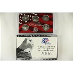 2006 SILVER US 50 STATE QUARTERS PROOF SET WITHBOX