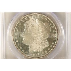 1880-S MORGAN SILVER DOLLAR PCGS MS65 WITH GREEN