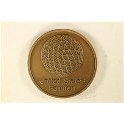 1 3/8'' BRONZE TOKEN EXPO 67 UNITED STATES