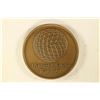 Image 1 : 1 3/8'' BRONZE TOKEN EXPO 67 UNITED STATES