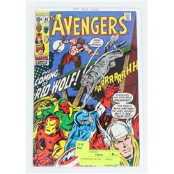 AVENGERS # 80, 1ST RED WOLF