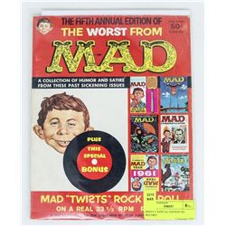 MAD # 5 ANNUAL EDITION NO RECORD