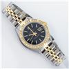 Image 3 : Rolex Ladies 2 Tone Black Index & Pyramid Diamond Oyster Perpetual Datejust Wris