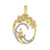 Image 1 : 14K Yellow Gold 0.11CTW Diamond Pendant Necklace, (I1-I2/H-H)