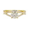 Image 2 : 1.04 ctw Diamond Ring - 18KT Yellow Gold