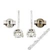 Image 5 : New Classic 14kt White Gold 0.75 ctw Round Brilliant Diamond Stud Earrings