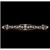 18KT Two-Tone Gold 1.00 ctw Diamond Pin