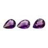 20.56 ctw.Natural Pear Cut Amethyst Parcel of Three