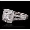 Image 2 : 18KT White Gold 1.56 ctw Diamond Ring