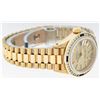 Image 8 : Rolex Ladies 18K Yellow Gold Sapphire And Champagne Index President Wristwatch W