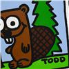 Image 2 : Todd Goldman, "Beaver" Original Acrylic Painting on Gallery Wrapped Canvas, Hand