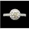Image 2 : 1.54 ctw Diamond Ring - 14KT White Gold
