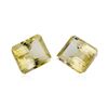 23.34 ctw.Natural Emerald Cut Citrine Quartz Parcel of Two