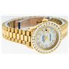 Image 3 : Rolex Ladies 18K Yellow Gold Presidential MOP 2.15 ctw Diamond Wristwatch With R