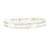 Image 1 : Fancy Link Men's Bracelet - 14KT Yellow and White Gold