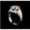 Image 4 : 14KT White Gold 1.10 ctw Diamond Ring