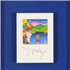 Image 2 : Peter Max, "Geometric Profile and Sailboats Ver II" Framed Limited Edition Litho