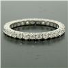 Image 2 : 18K White Gold 1.0 ctw F VS1 Round Brilliant Prong Set Diamond Eternity Band Rin