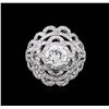 Image 2 : 14KT White Gold 2.17 ctw Diamond Ring
