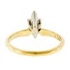 Image 9 : New 14kt Yellow and White Gold 0.41 ctw Marquise Diamond Solitaire Ring