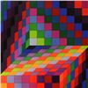 Image 2 : Axo-77 by Vasarely (1908-1997)