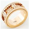 Image 3 : New 18K Rose Gold 2.75 ctw Spinning Gear Diamond Ring