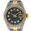 Image 7 : Rolex Ladies 2 Tone Tahitian MOP Diamond Oyster Perpetual Datejust Wristwatch