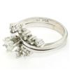 Image 8 : 14kt White Gold 1.00 ctw Diamond Cluster Cocktail Ring