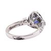 Image 3 : 2.40 ctw Sapphire and Diamond Ring - 18KT White Gold