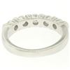 Image 7 : NEW 14k White Gold FINE .80 ctw Bar Set Round Brilliant Diamond Wedding Band Rin