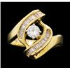 Image 2 : 0.69 ctw Diamond Ring - 14KT Yellow Gold