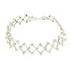 Image 2 : 14kt White Gold 0.90 ctw Diamond Open Trellis Bracelet