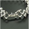 Image 8 : 14kt White Gold 0.90 ctw Diamond Open Trellis Bracelet