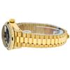 Image 8 : Rolex Ladies 18K Yellow Gold Black Diamond And Sapphire President Wristwatch Wit