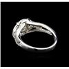 Image 3 : 14KT White Gold 1.17 ctw Diamond Ring