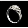 Image 4 : 14KT White Gold 1.17 ctw Diamond Ring