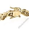 Image 4 : 14kt Yellow and White Gold 1.80 ctw Diamond Wavy Link Tennis Bracelet