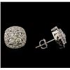 Image 2 : 2.20 ctw Diamond Earrings - 14KT White Gold