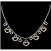 2.00 ctw Diamond Necklace - 18KT White Gold