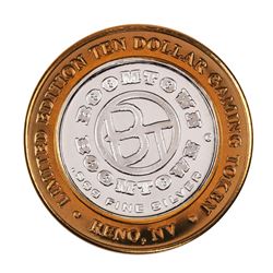 .999 Silver Boomtown Reno, NV $10 Casino Limited Edition Gaming Token